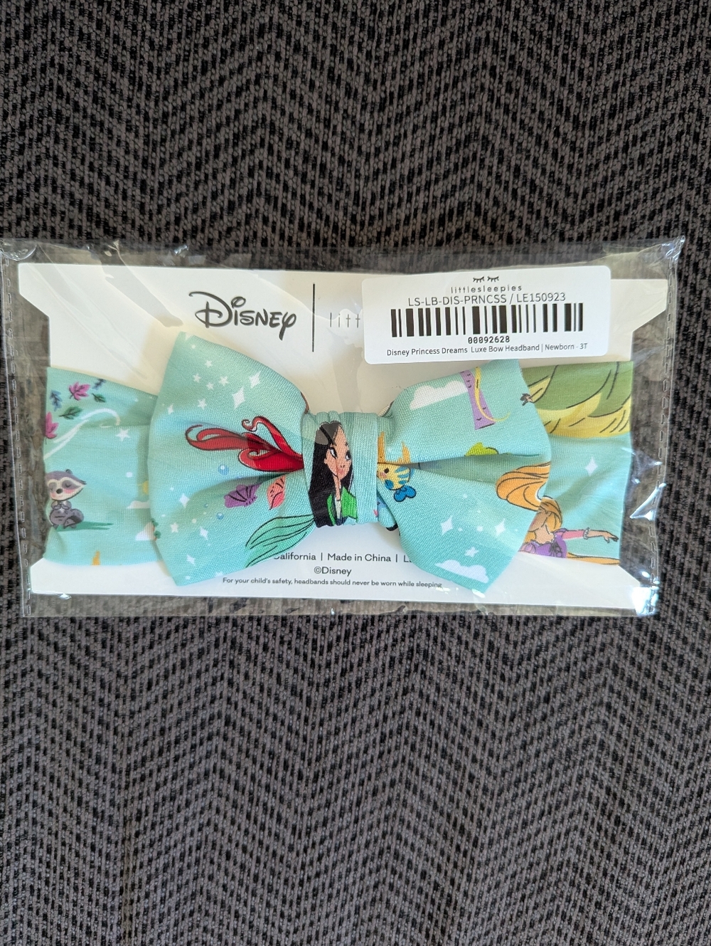 Little Sleepies Disney Princess Dreams Bow Headband